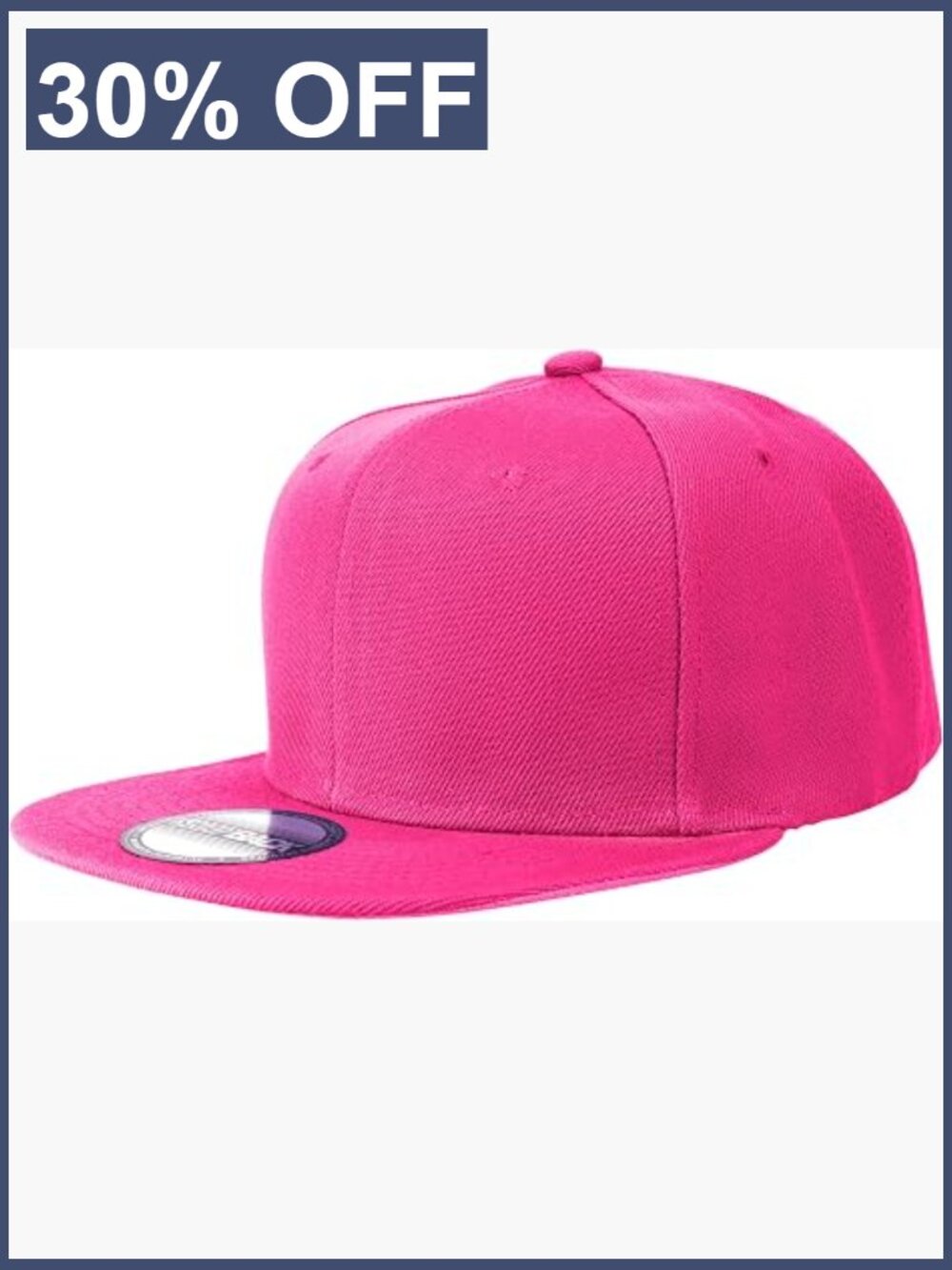 Men's Snapback Baseball Cap Flat Bill Adjustable Plain Blank Hat